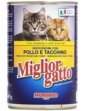 Morando Miglior Gatto Bocconi Pollo E Tacchino gr.400