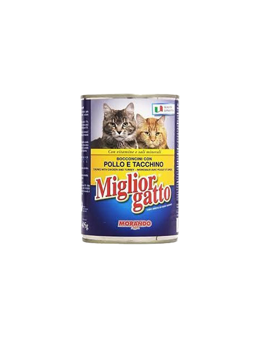 Morando Miglior Gatto Bocconi Pollo E Tacchino gr.400
