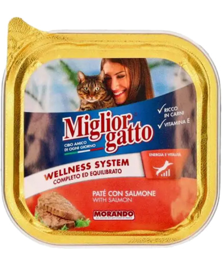Morando Miglior Gatto Salmone Vaschetta gr.100