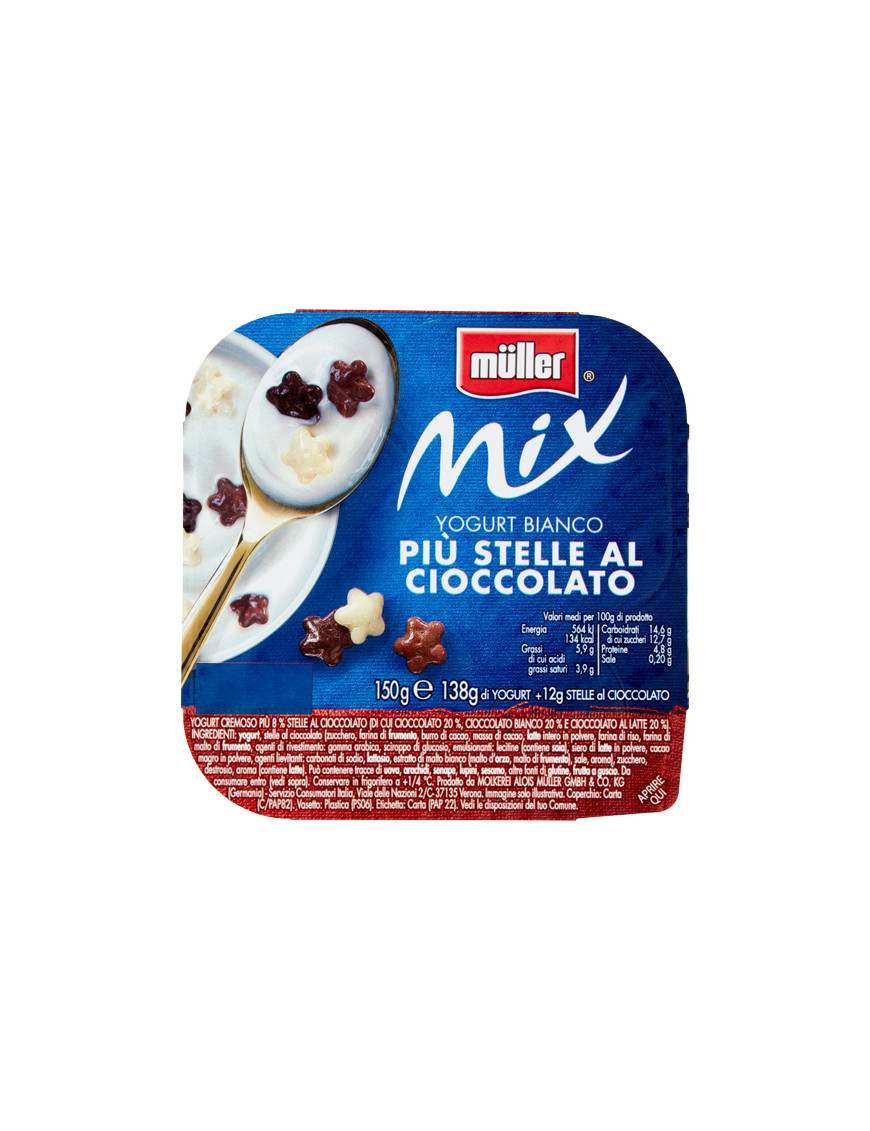 Muller Mix gr.150 Bianco Stelle Al Cioccolato