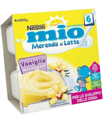 Nestle' Mio Merenda gr.100X4 Latte Vaniglia