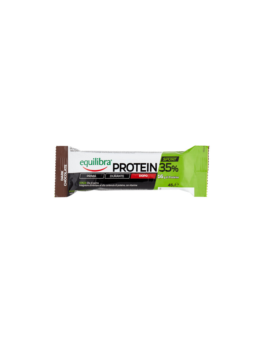 Equilibra Barretta Cioccolato Fondente Proteine 35% gr.45