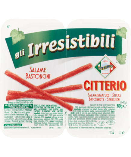 "Citterio Bastoncini Di Salame ""Gli Irresistibili"" gr.60"