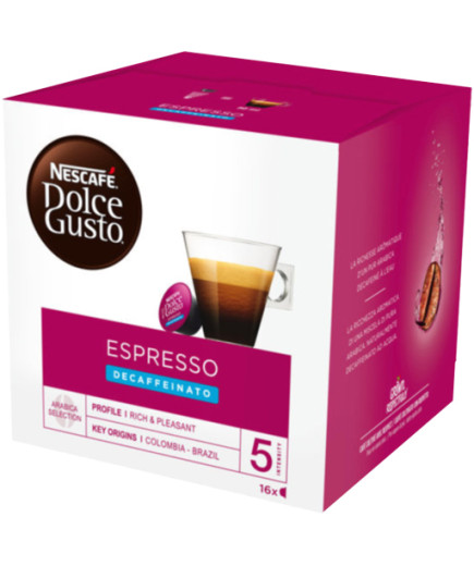 Nescafe' Dolce Gusto Espresso Decaffeinato 16 Cps