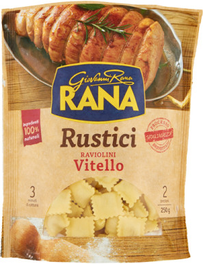 Rana Sfoglia Grezza Raviolini Carne gr.250 -I Rustici-