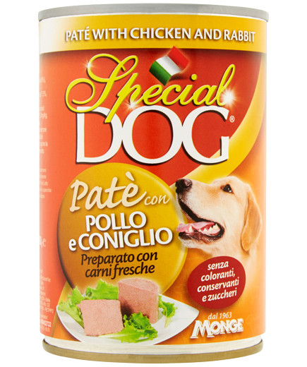 Special Dog Pate' Pollo E Coniglio gr.400