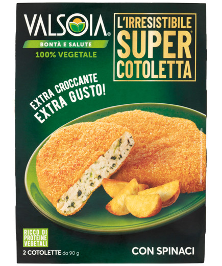 Valsoia Cotoletta Vegetale Con Spinaci gr.90X2