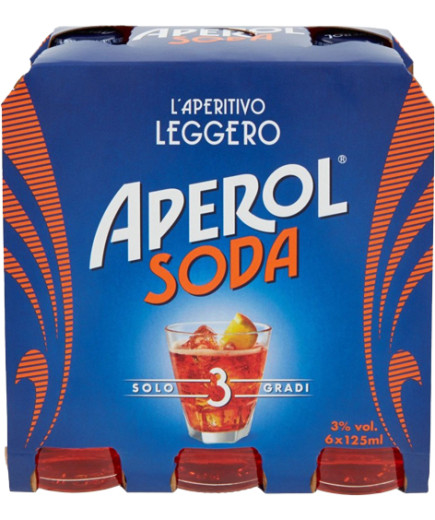 Aperol Soda cl.12,5 X6   Vap