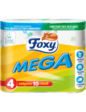 Foxy Carta Igienica Mega 2 Veli X4