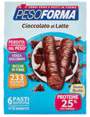 Pesoforma Barretta Di Cioccolata Latte gr.372