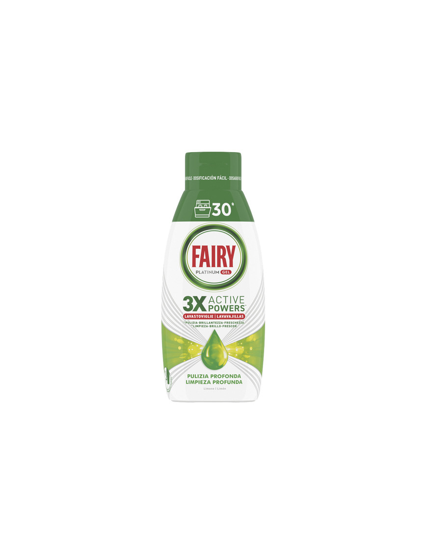 Fairy Platinum Gel Lavastoviglie Pulizia Profonda Limone ml.600