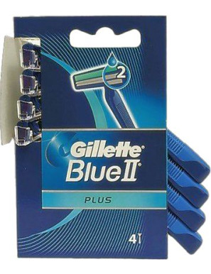 Gillette Blue II Plus X4