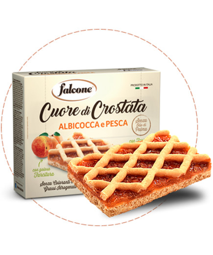 FALCONE CROSTATA G.60X4 ALBICOCCA E PESCA