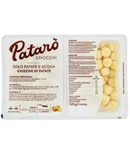 PATARO' CHICCHE DI PATATE G.250X2 -PASTA FRESCA-