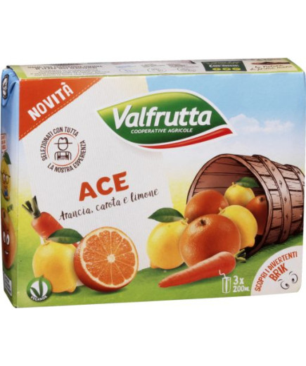 Valfrutta Succo ml.200X3 Ace