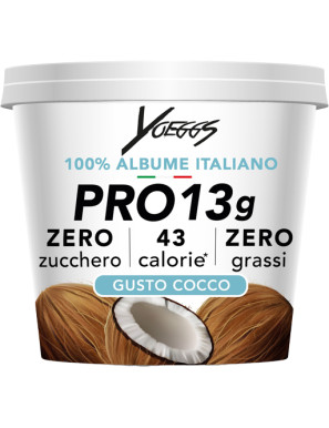 YOEGGS YOGURT PROTEICO 100%ALBUME ITALIANO COCCO   G.125