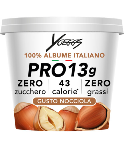 YOEGGS YOGURT PROTEICO 100%ALBUME ITALIANO NOCCIOLA G.125