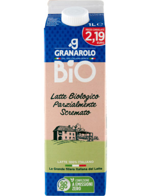 Granarolo Latte Fresco Bio Parzialmente Scremato lt.1