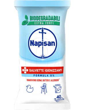 NAPISAN SALVIETTE DISINFETTANTI X40 BIODEGRADABILI