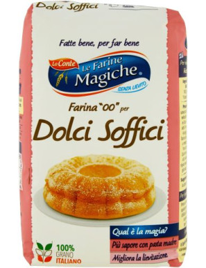 LO CONTE FARINA 00 PER DOLCI SOFFICI KG.1 LE FARINE MAGICHE-