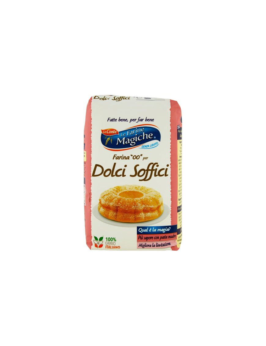 LO CONTE FARINA 00 PER DOLCI SOFFICI KG.1 LE FARINE MAGICHE-