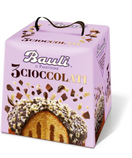 BAULI PANETTONE TRE CIOCC.  G.750   -2494-
