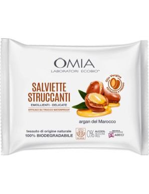 Omia Salviette Struccanti Argan Del Marocco BIO X20