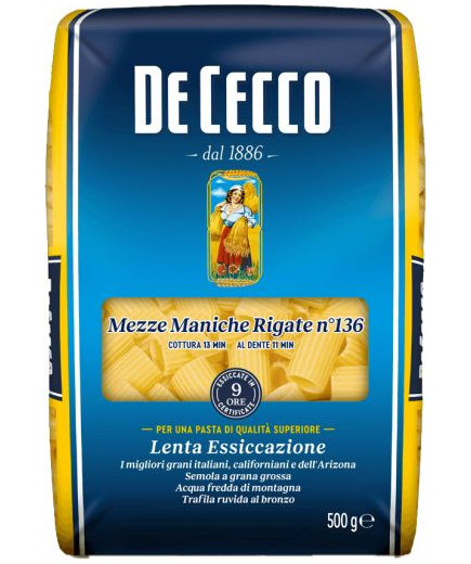 DE CECCO MEZZE MANICHE RIGATE G.500  NÂ°136    ***