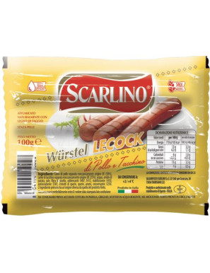 Scarlino Wurstel Pollo E Tacchino X4 gr.100