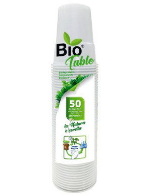 Bio Table Bicchieri cl.20 BIO compostabili X50 Pezzi