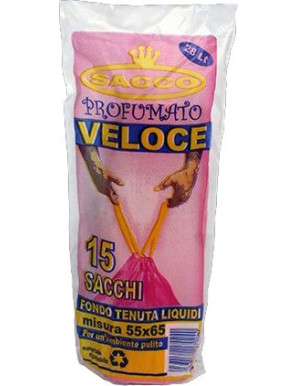 Sos Sacco Lega Veloce Profumato Rosa 55x65 x15Pz.