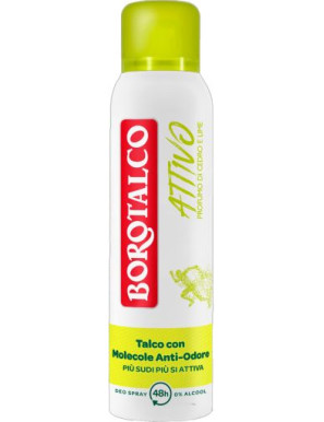 Borotalco Deo Spray Active Giallo ml.150