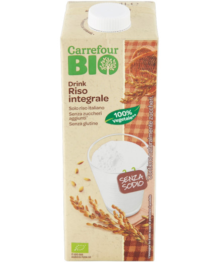 Carrefour Drink Riso Integrale BIO  lt.1