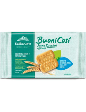 Galbusera Biscotti Buoni Cosi' Con Latte Intero Senza Zucchero gr.300
